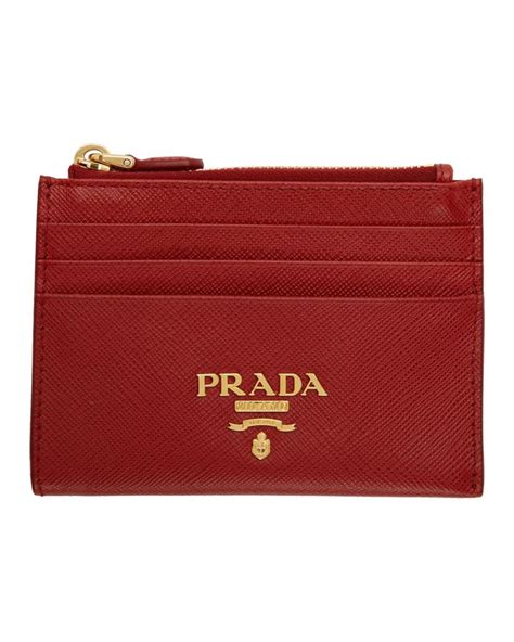 prada saffiano zip card holder|prada wristlet credit card holder.